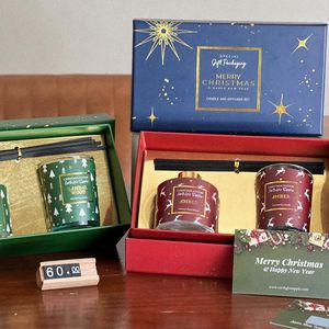 Scented Candle &amp; Diffuser Gift Set - Green