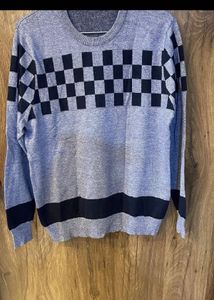 Checkered Pattern Sweater
