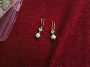 Elegant Pearl and Crystal Drop Earrings
