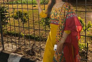 kurti plazo with dupatta