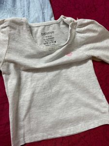Babyoye Singlet Denim Frock With Inner
