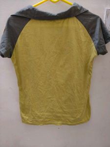 Yellow Graphic Print T-Shirt