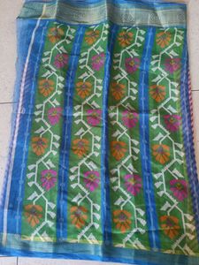 with blouse saree cotton silk new