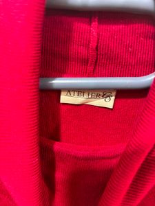 🌸Imported Classic Red Turtleneck Sweater I