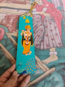 Teal Blue Lord Krishna Printed Wall Hangings