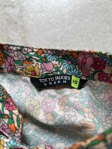 Tokyo Talkies Floral Print Tie-Neck Top