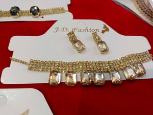 J.D. Fashion Necklace &amp; Earring 1 Sets assorted