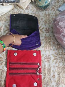 Embroidered Clutch Wallets Set