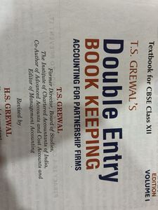 T.S. Grewal's Double Entry Book Keeping Vol I