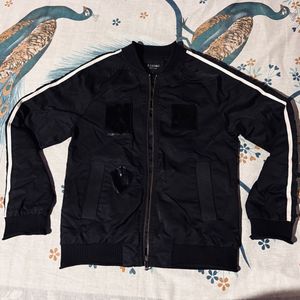 Stylish Black Bomber Jacket