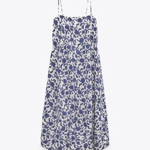 Zara Limited Edition Floral Minimalist MIDI Dress