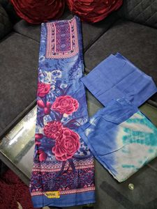 Beautiful Blue Floral Kurta Set