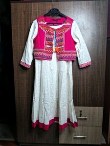 RANGMANCH Anarkali Kurta ,Jacket &amp; Leggings(3 Pcs)