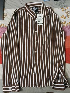 Striped Brown Shirt