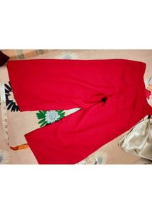 Vibrant Red Wide-Leg Culottes