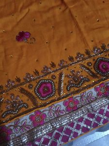 Designer Orange Kurta Set with Dupatta