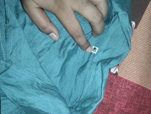 Teal Embroidered cord set