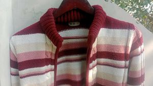 Striped Knit Cardigan