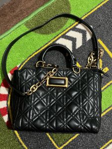 Zara Quilted Leather Satchel