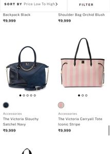 Victoria's Secret Pink Striped Tote Bag