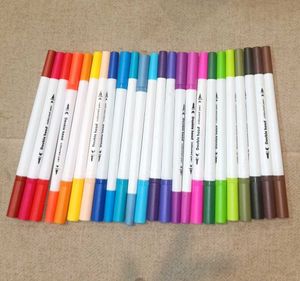 ✨ 24 PCS DOUBLE-SIDED BRUSH & FINE TIP PENS ✨