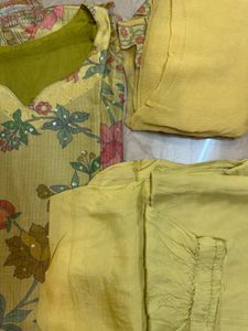 Beautiful Floral Print Kurta Set