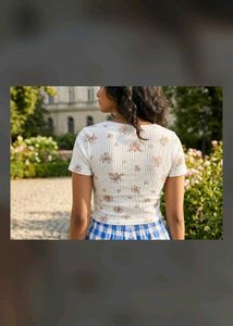 Cute Floral Crop Top