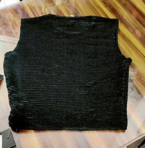 Set of Chic Black Crop top &amp; Pink Skirt