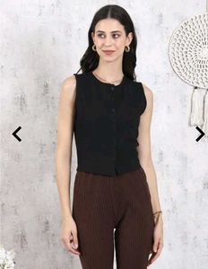 Sleeveless Black Top