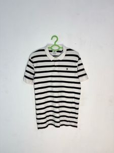 Zara Men's Striped Polo Shirt