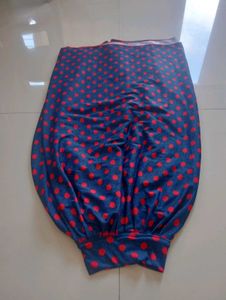 Cute Navy &amp; Red Polka Dot Skirt