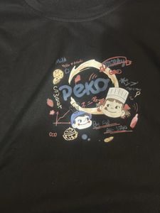 Black Peko Cartoon Graphic Tee