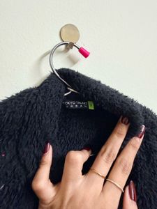 viral fur Black Jacket
