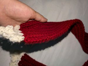 Crochet Mikasa Scarf with lace detailing