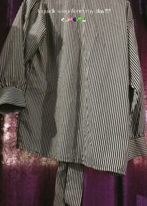 Chic Striped Tie-Neck Blouse