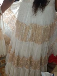 Elegant Tiered Ethnic Gown