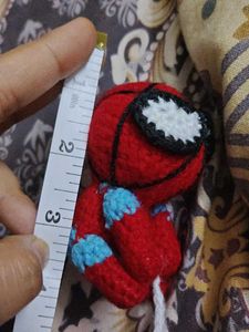 🕷️ Handmade Crochet Spider-Man Keychain 🕸️