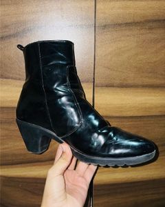 Black Patent Ankle Boots