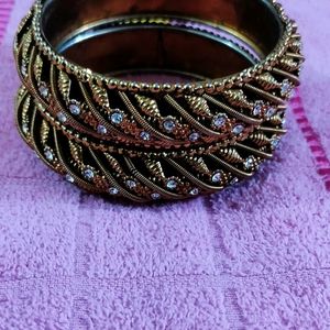 💝 GOLDEN METAL BANGLES 🤜