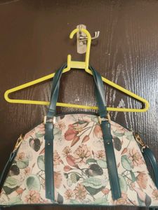Floral Print Dome Satchel Bag