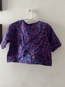 Boho Floral Crop Top and pant set