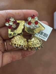 Elegant Ethnic Earrings with Pearls