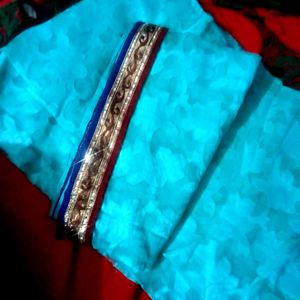 Elegant Turquoise Saree200