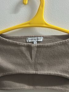 Ribbed Long Sleeve Crop Top