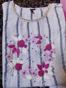 Embroidered Kurta Set with Dupatta