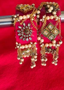 Designer Kundan & Pearl Bangles
