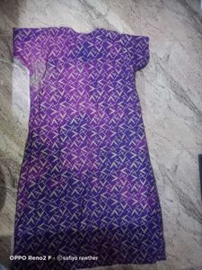 Purple Printed Nightgown