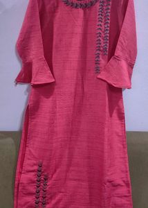 Pink Kurti Pant Set