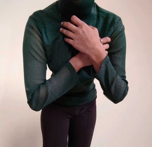 Elegant Sheer Sleeve Top