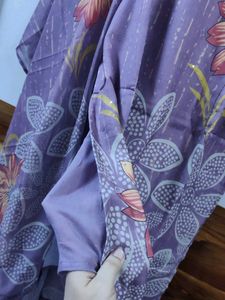 Purple Floral Kurta Set